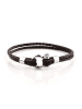Uomo Leren armband bruin