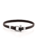 Uomo Leren armband bruin