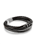 Uomo Leder-Armband mit Edelsteinen