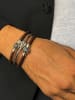 Uomo Leder-Armband in Braun