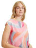 Betty Barclay Shirt in Grau/ Rosa/ Orange