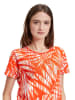 Betty Barclay Shirt in Orange/ Weiß