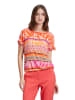 Betty Barclay Shirt in Orange/ Rosa/ Weiß