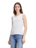 Betty Barclay Top in Grau/ Weiß