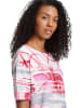 Betty Barclay Shirt in Weiß/ Rosa/ Grau