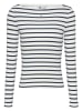 TOMMY JEANS Longsleeve in Schwarz/ Weiß