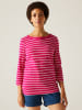 Regatta Longsleeve "Baylette II" in Pink/ Weiß