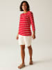 Regatta Longsleeve "Baylette II" in Rot/ Weiß