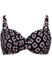 Anita Bikini-Oberteil in Schwarz/ Pink