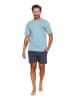 Doctor Nap Pyjama in Hellblau/ Anthrazit