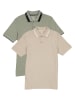 Jack & Jones Koszulki polo (2 szt.) w kolorze zielono-beżowym