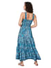 Ipanima Kleid in Türkis/ Dunkelblau/ Weiß