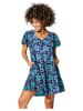 Ipanima Jurk donkerblauw/turquoise/wit