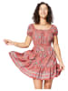 Ipanima Kleid in Rot/ Türkis