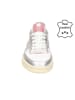 Bullboxer Leren sneakers wit/zilverkleurig