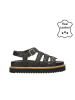 Bullboxer Leder-Sandalen in Schwarz