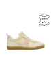 Bullboxer Leder-Sneakers in Beige/ Rosa