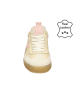 Bullboxer Leder-Sneakers in Beige/ Rosa
