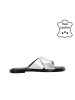 Bullboxer Leder-Hausschuhe in Silber