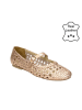 Bullboxer Leder-Ballerinas in Gold