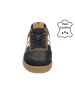 Bullboxer Leder-Sneakers in Schwarz/ Braun/ Weiß