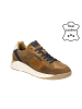 Bullboxer Skórzane sneakersy w kolorze jasnobrązowo-granatowym
