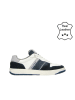 Bullboxer Leder-Sneakers in Dunkelblau/ Weiß