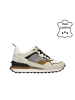 Bullboxer Leder-Sneakers in Creme/ Grau