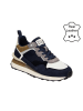 Bullboxer Leder-Sneakers in Dunkelblau