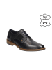 Bullboxer Leder-Schnürschuhe in Schwarz
