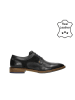 Bullboxer Leder-Schnürschuhe in Schwarz