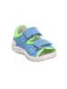 superfit Leder-Halbsandalen "Flow" in Hellblau/ Grün/ Weiß