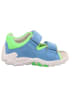 superfit Leren enkelsandalen "Flow" lichtblauw/groen/wit