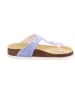 superfit Leren teenslippers blauw/zilverkleurig