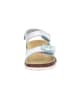 superfit Leder-Sandalen in Hellblau/ Silber
