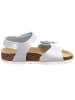 superfit Leder-Sandalen in Hellblau/ Silber