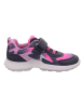 superfit Leder-Sneakers "Rush" in Pink/ Dunkelblau