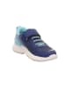 superfit Leder-Sneakers "Rush" in Dunkelblau/ Hellblau