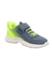 superfit Leren sneakers "Rush" blauw/groen