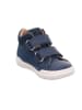 superfit Leren barefootenkellaarzen "Superfree" donkerblauw/wit
