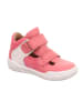 superfit Barfuß Leder-Halbsandalen "Superfree" in Pink/ Weiß