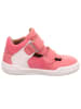 superfit Barfuß Leder-Halbsandalen "Superfree" in Pink/ Weiß