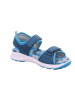 superfit Sandale "Criss cross" in Blau/ Hellblau/ Weiß