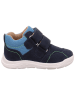 superfit Leder-Stiefeletten "Whaley" in Dunkelblau/ Hellblau