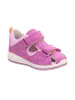superfit Leren enkelsandalen "Boomerang" paars/lichtroze