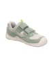 superfit Barfuß Leder-Sneakers "Trace" in Grün/ Weiß