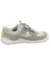 superfit Barfuß Leder-Sneakers "Trace" in Grün/ Weiß