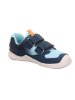 superfit Barfuß Leder-Sneakers "Trace" in Dunkelblau/ Hellblau