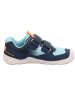 superfit Barfuß Leder-Sneakers "Trace" in Dunkelblau/ Hellblau
