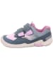 superfit Leren barefootsneakers "Trace" grijs/lichtroze